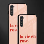 la vie en rose quote glass case for oneplus nord ac2001 image-2