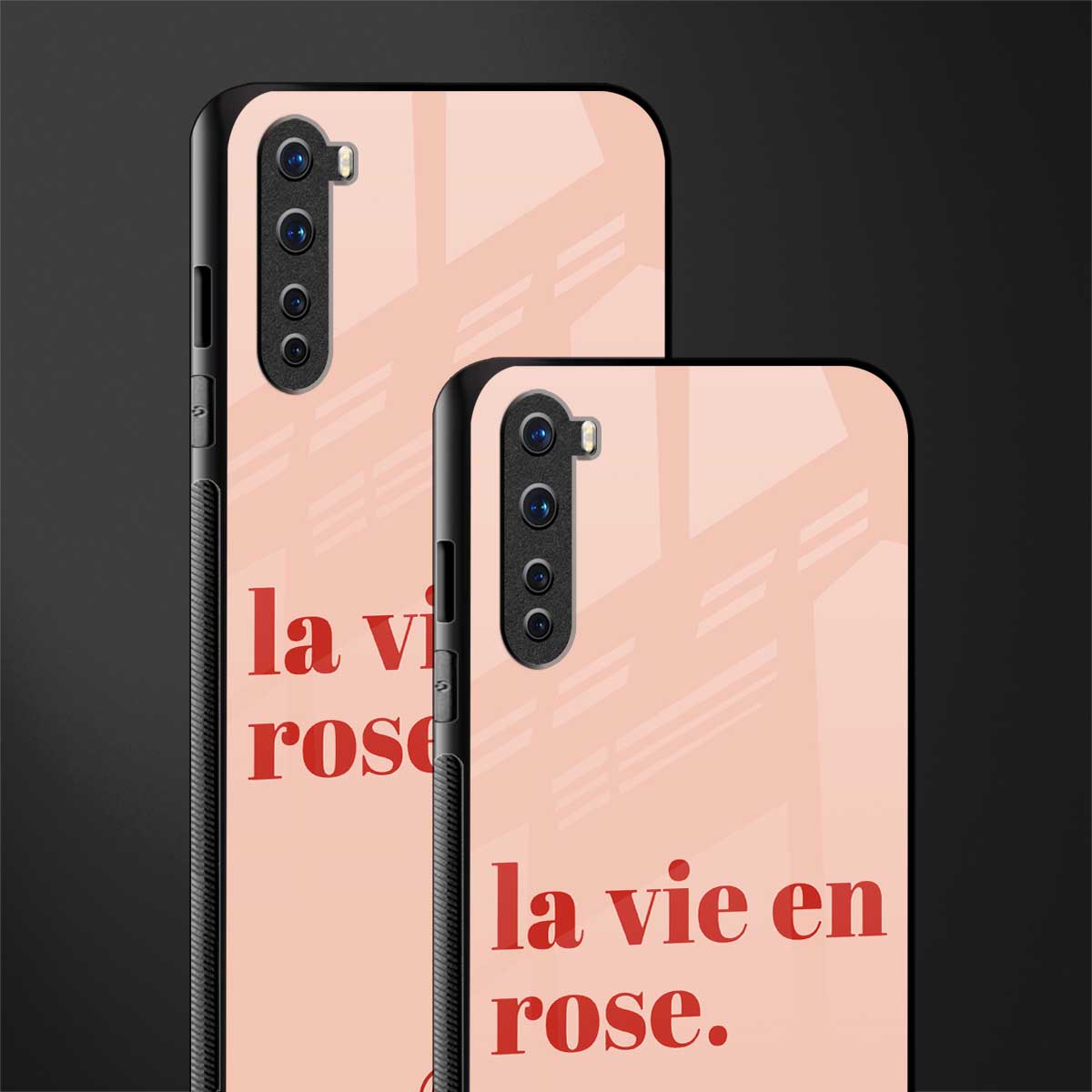 la vie en rose quote glass case for oneplus nord ac2001 image-2