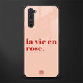 la vie en rose quote glass case for oneplus nord ac2001 image