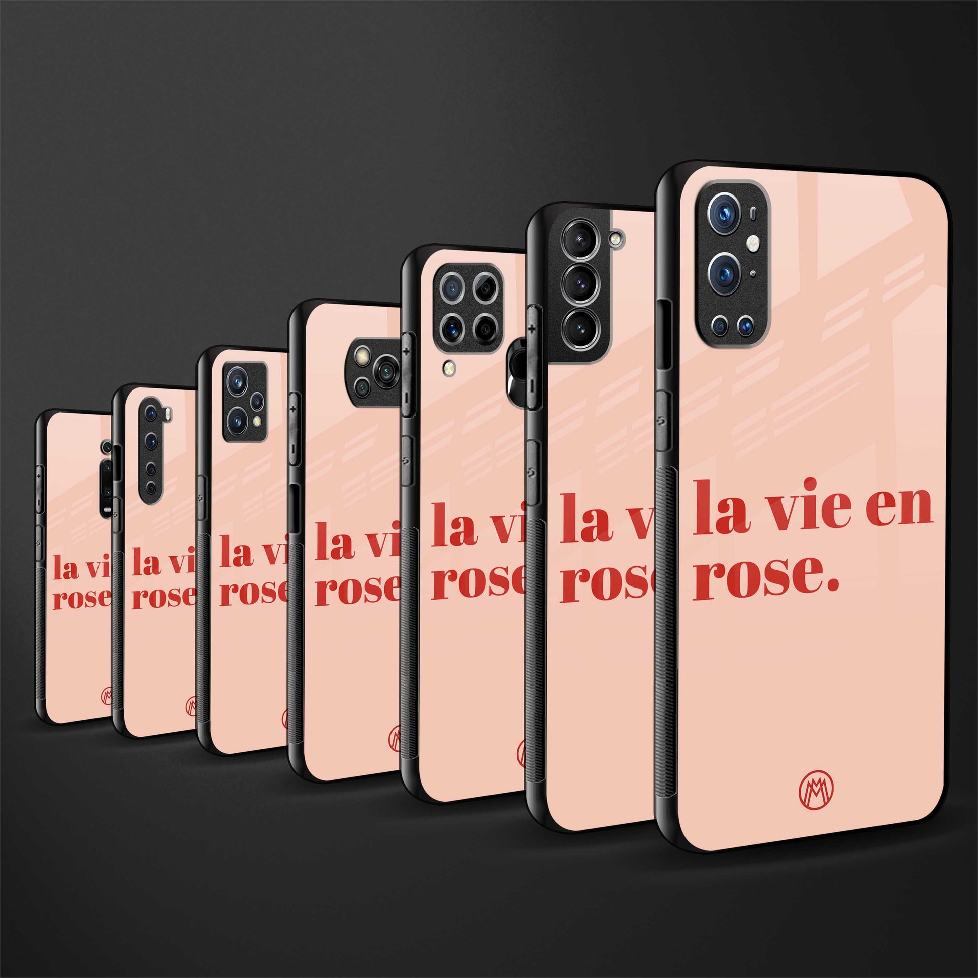 la vie en rose quote back phone cover | glass case for samsung galaxy a14 5g