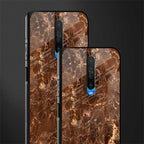 lavish brown marble glass case for poco x2 image-2