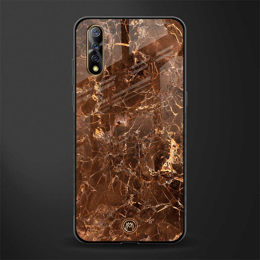 lavish brown marble glass case for vivo z1x image
