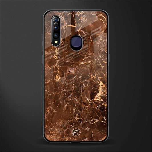 lavish brown marble glass case for vivo z1 pro image
