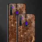 lavish brown marble glass case for realme 5 image-2