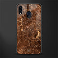 lavish brown marble glass case for samsung galaxy m10s image