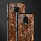 lavish brown marble glass case for poco m2 pro image-2