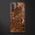 lavish brown marble glass case for realme 6i image