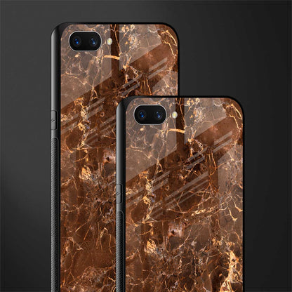 lavish brown marble glass case for oppo a3s image-2