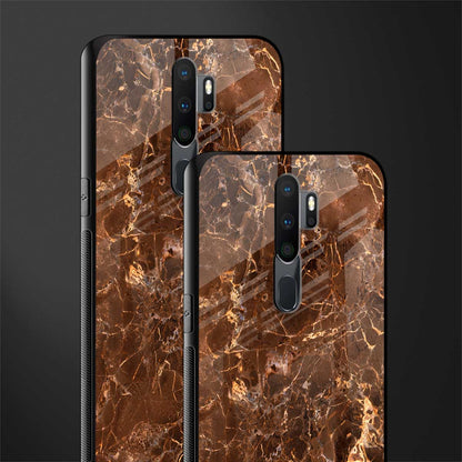 lavish brown marble glass case for oppo a5 2020 image-2