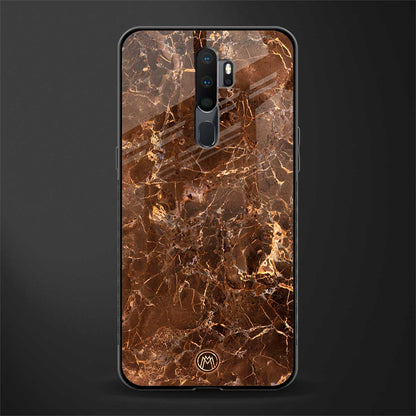 lavish brown marble glass case for oppo a5 2020 image