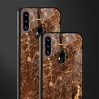 lavish brown marble glass case for samsung galaxy a20s image-2
