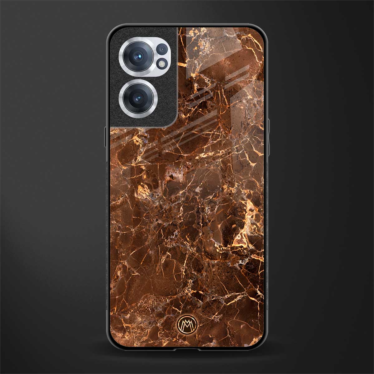 lavish brown marble glass case for oneplus nord ce 2 5g image