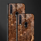 lavish brown marble glass case for vivo y12 image-2