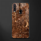 lavish brown marble glass case for vivo y12 image