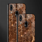 lavish brown marble glass case for vivo y93 image-2
