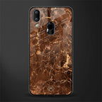lavish brown marble glass case for vivo y91 image