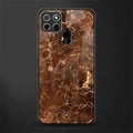 lavish brown marble glass case for realme narzo 20 image