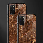 lavish brown marble glass case for samsung galaxy s20 plus image-2