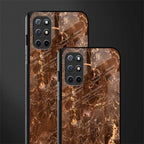 lavish brown marble glass case for oneplus 8t image-2