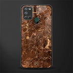 lavish brown marble glass case for realme 7i image