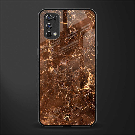 lavish brown marble glass case for realme 7 pro image