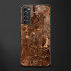 lavish brown marble glass case for oppo reno 4 pro image