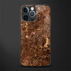 lavish brown marble glass case for iphone 12 pro image