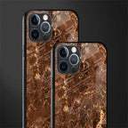 lavish brown marble glass case for iphone 12 pro max image-2