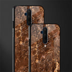 lavish brown marble glass case for oneplus 7t pro image-2