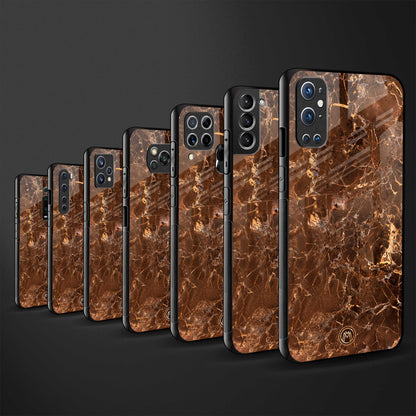 lavish brown marble glass case for oppo a1k image-3
