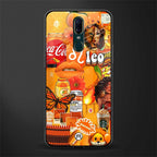 leo aesthetic collage glass case for oppo f11 image