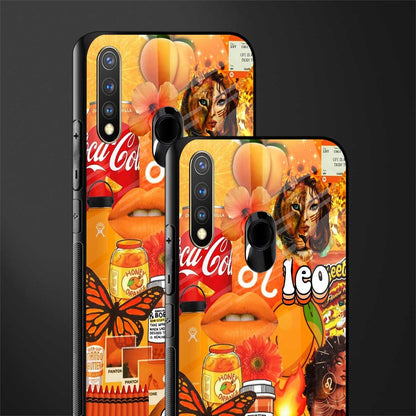 leo aesthetic collage glass case for vivo y19 image-2