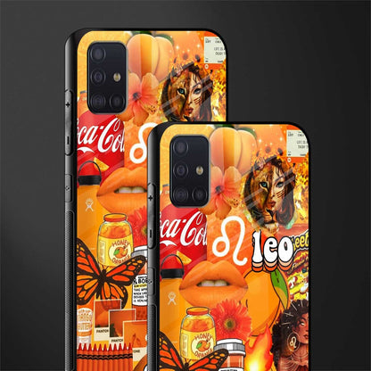 leo aesthetic collage glass case for samsung galaxy a71 image-2