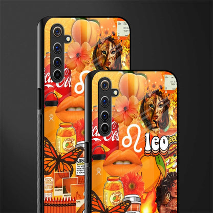 leo aesthetic collage glass case for realme 6 pro image-2