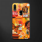 leo aesthetic collage glass case for redmi note 7s image