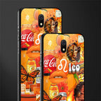 leo aesthetic collage glass case for redmi 8a image-2