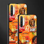 leo aesthetic collage glass case for realme x2 image-2