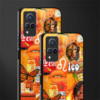 leo aesthetic collage glass case for vivo v21 5g image-2
