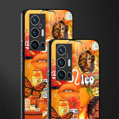 leo aesthetic collage glass case for vivo x70 pro plus image-2