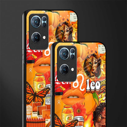 leo aesthetic collage glass case for oppo reno7 pro 5g image-2