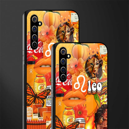 leo aesthetic collage glass case for realme x50 pro image-2