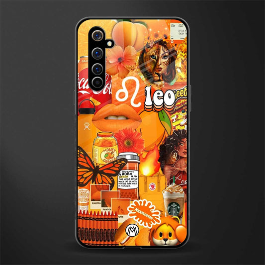 leo aesthetic collage glass case for realme x50 pro image