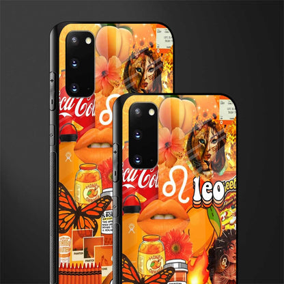 leo aesthetic collage glass case for samsung galaxy s20 image-2