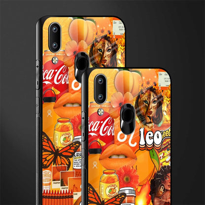 leo aesthetic collage glass case for vivo y91 image-2