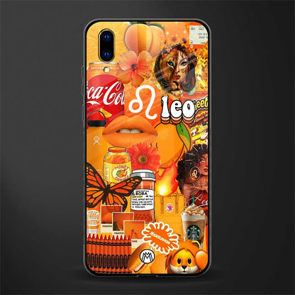 leo aesthetic collage glass case for vivo v11 pro image