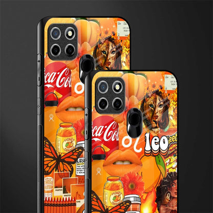 leo aesthetic collage glass case for realme narzo 30a image-2