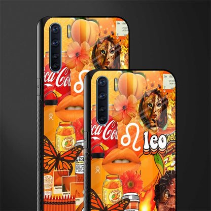 leo aesthetic collage glass case for oppo f15 image-2