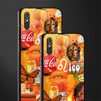 leo aesthetic collage glass case for redmi 9a image-2