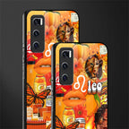 leo aesthetic collage glass case for vivo v20 se image-2