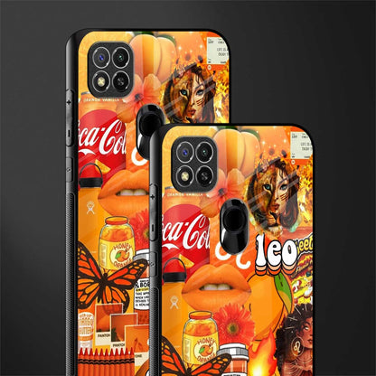 leo aesthetic collage glass case for poco c31 image-2